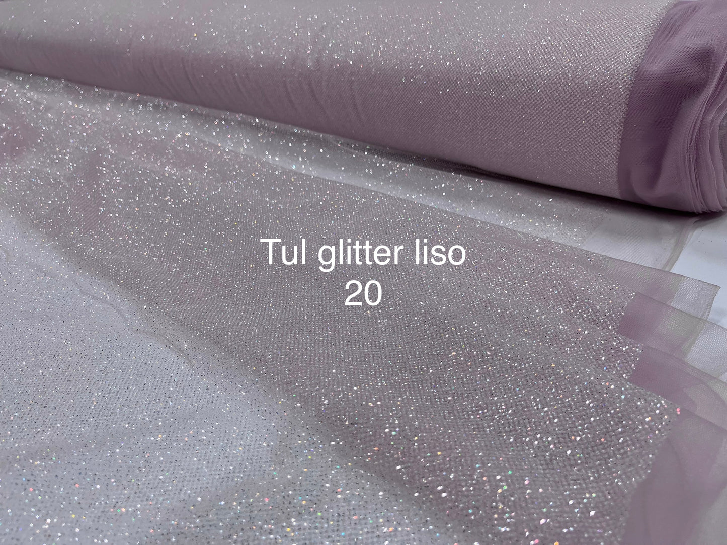 Tul Glitter liso 20