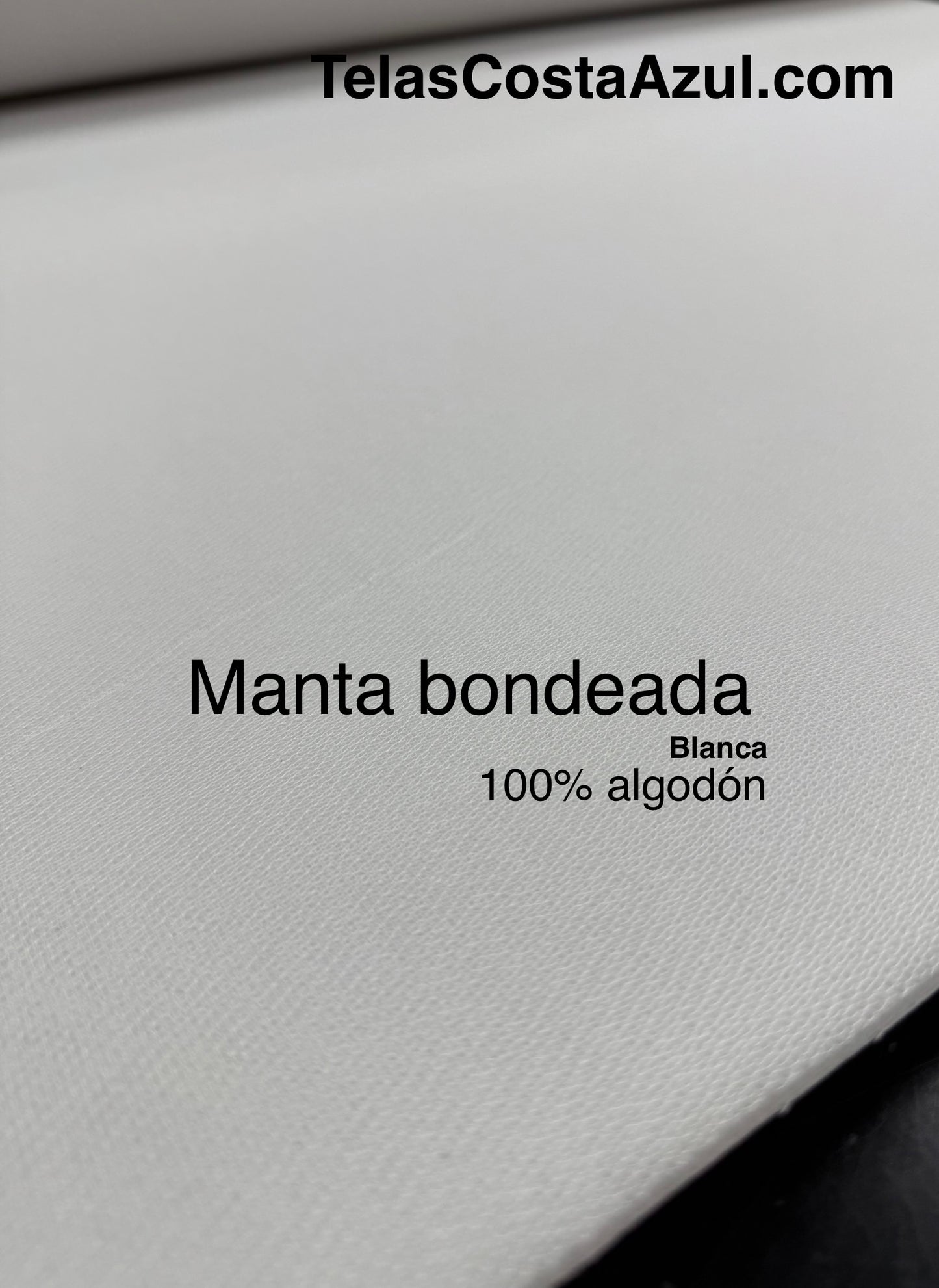 Manta bondeada Blanca
