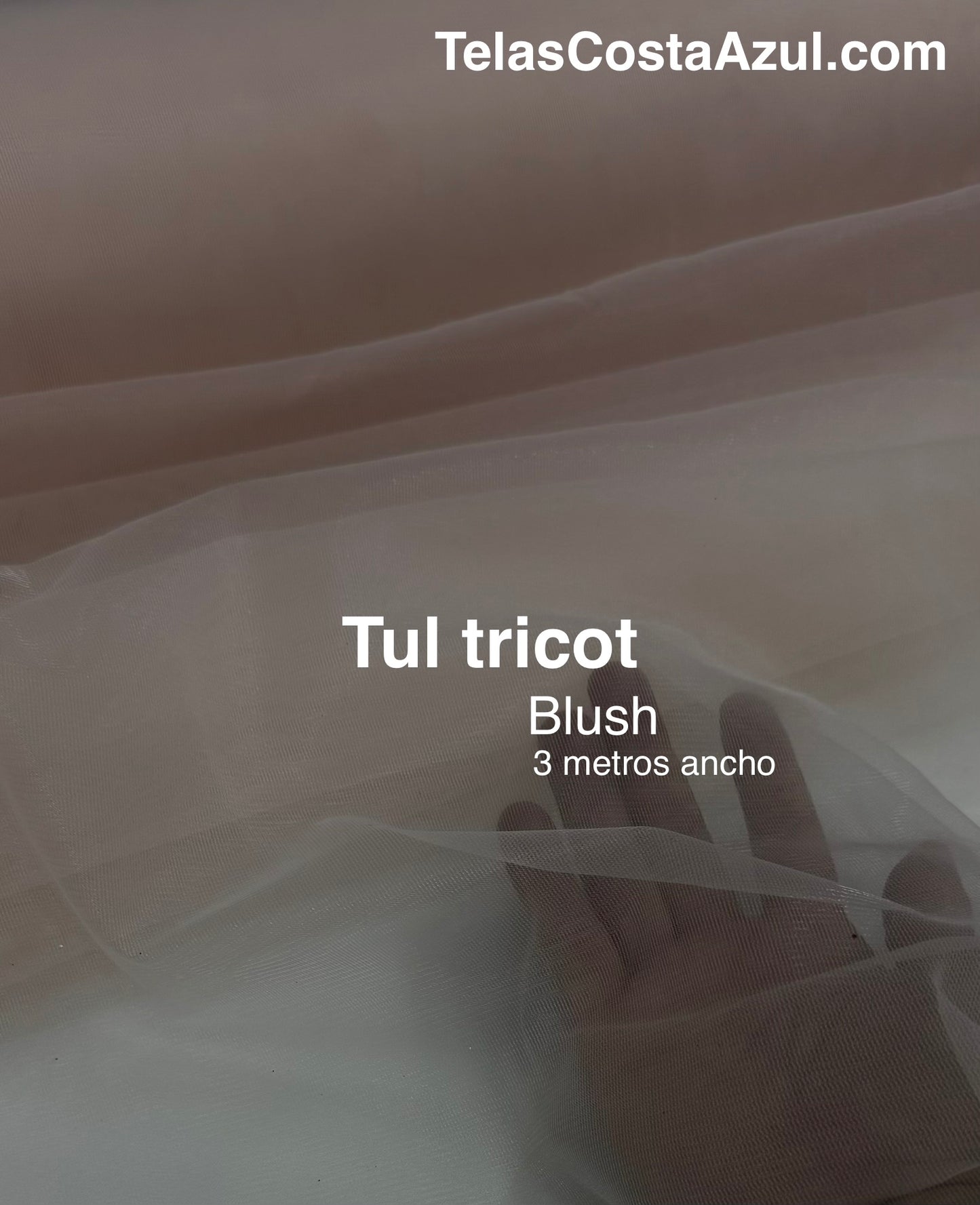 Tul tricot Blush