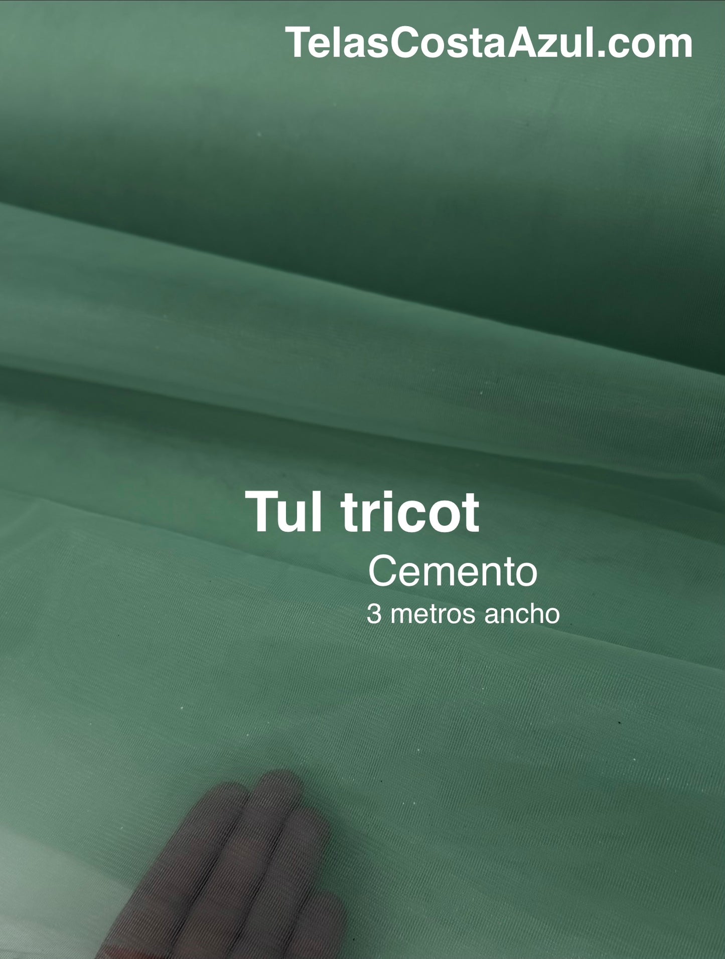 Tul tricot Cemento
