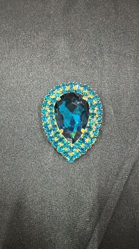 PIEDRA OVALADA AZUL PETROLEO