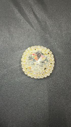 PIEDRA REDONDA PLATA DORADO
