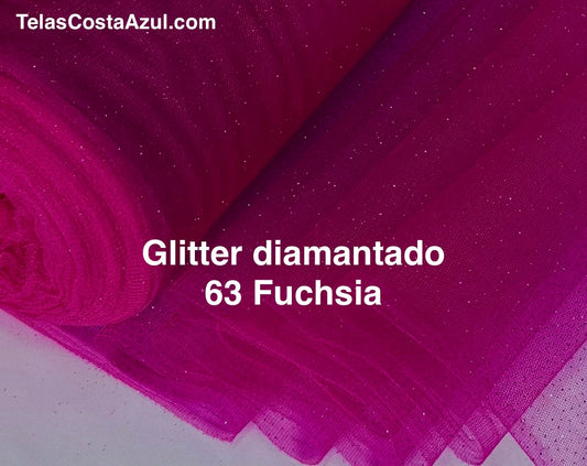 Glitter diamantado 63 fuchsia