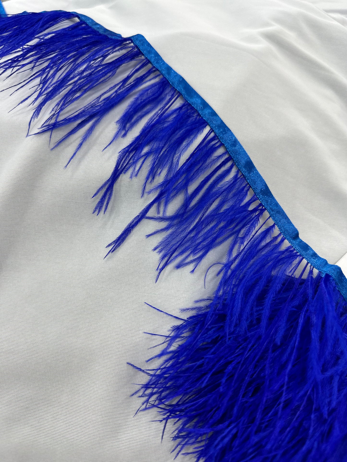 Plumas de avestruz 10cm largo