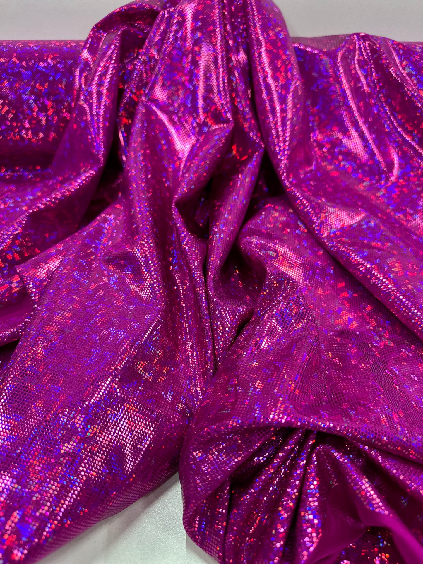 Licra de holograma Magenta
