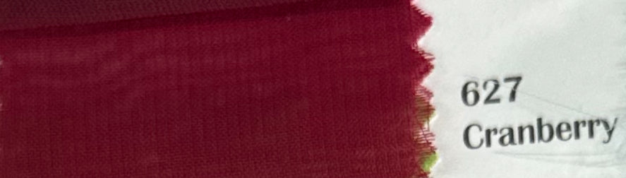Chifón mate 627 Cranberry