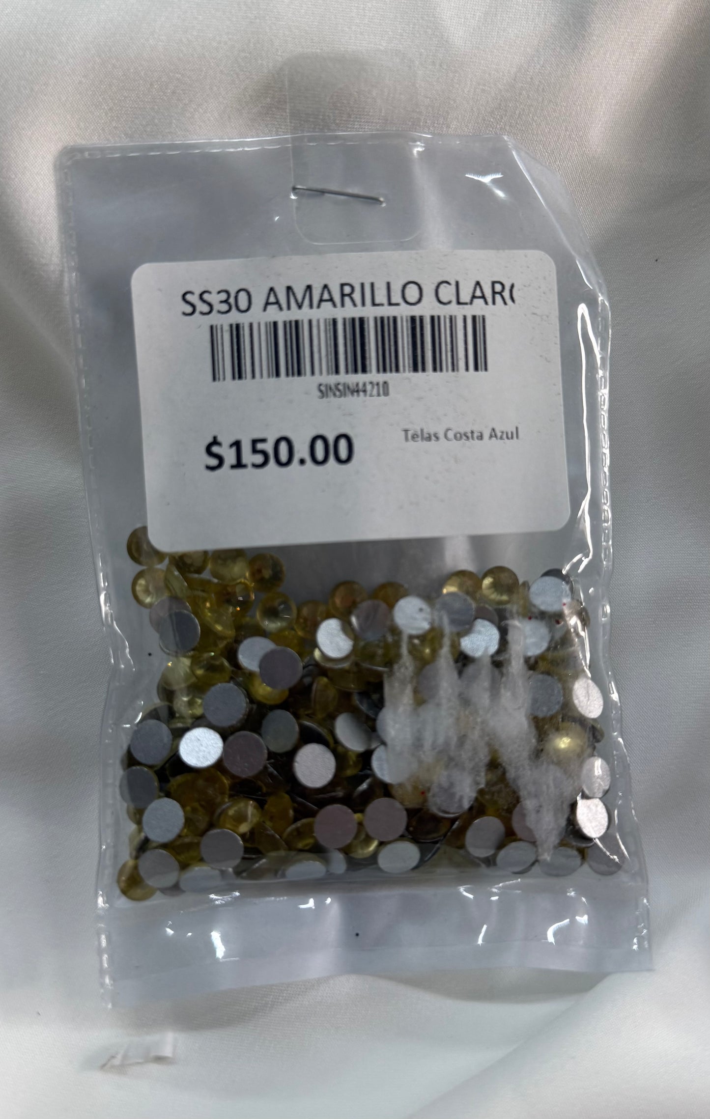 Bolsa Cristales SS30 Amarillo Claro