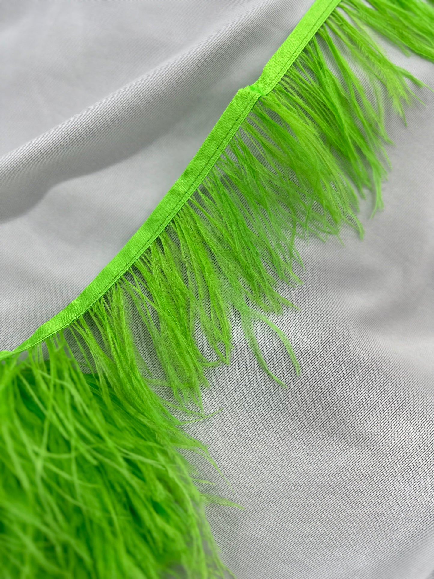 Plumas de avestruz 10cm largo