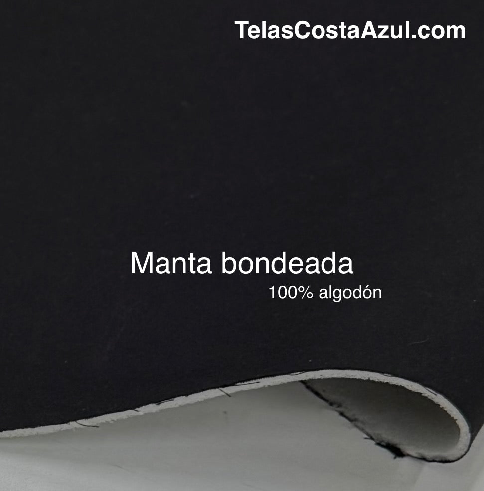 Manta bondeada Negra