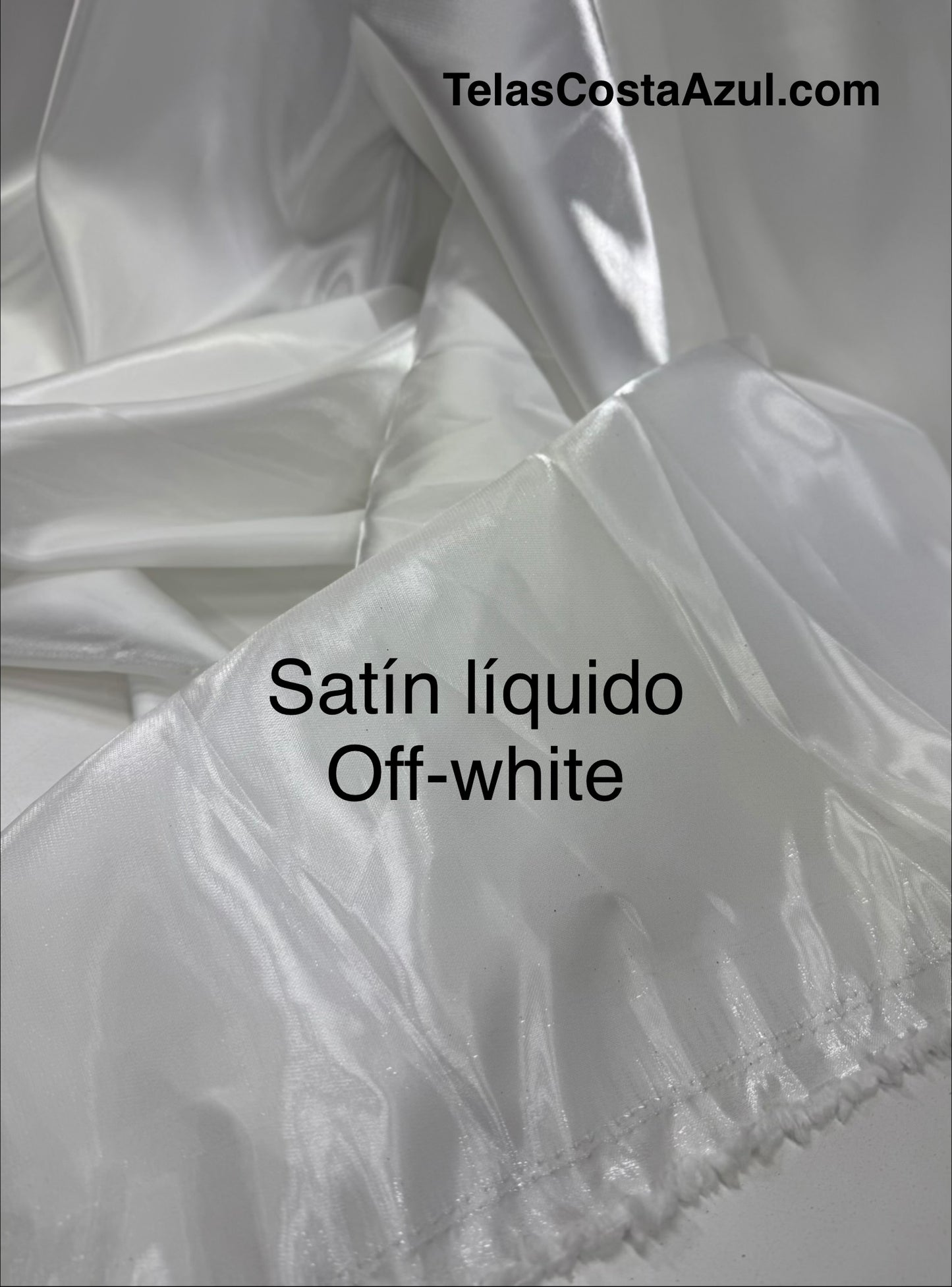 Satín líquido Off-white
