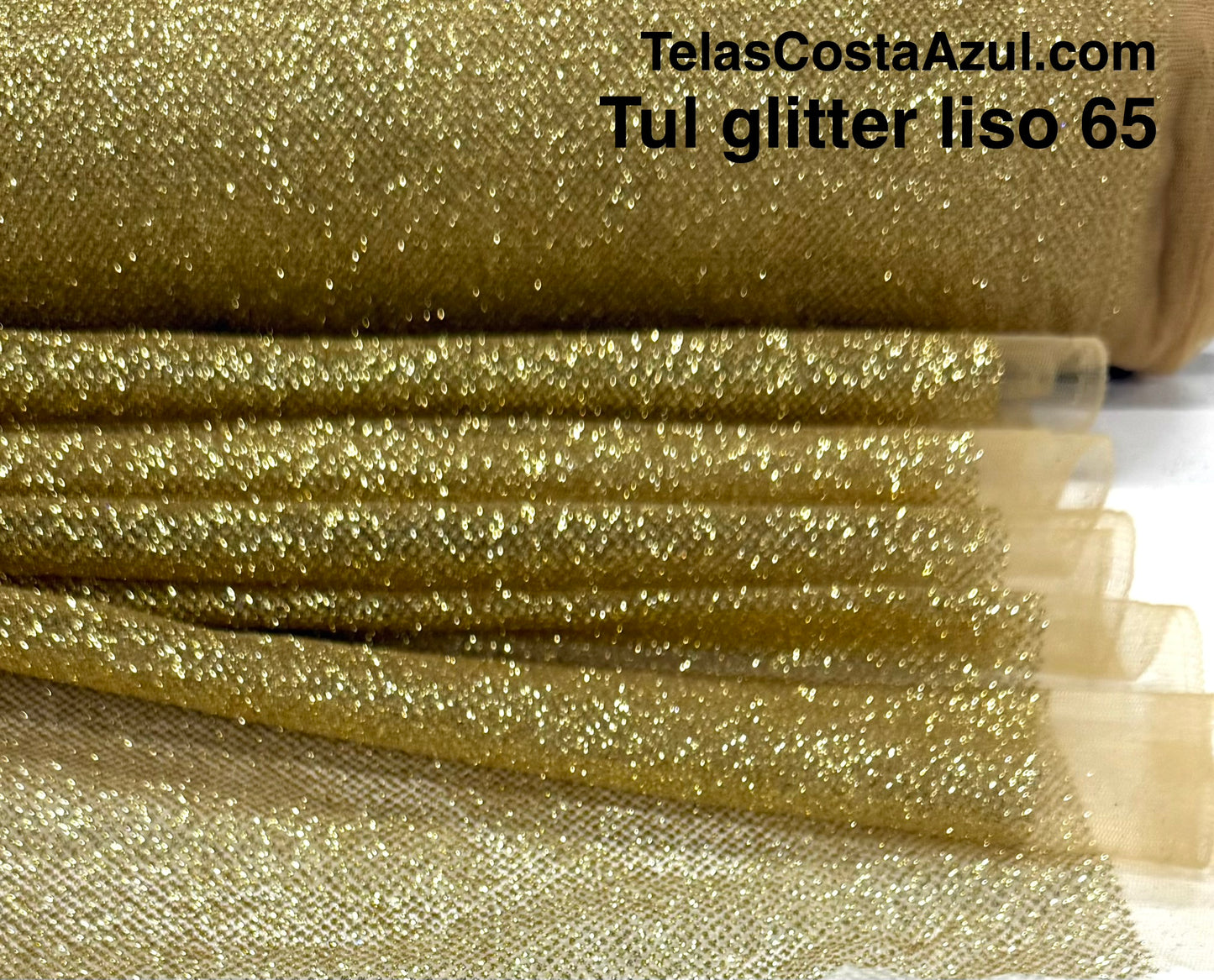 Tul Glitter liso 65