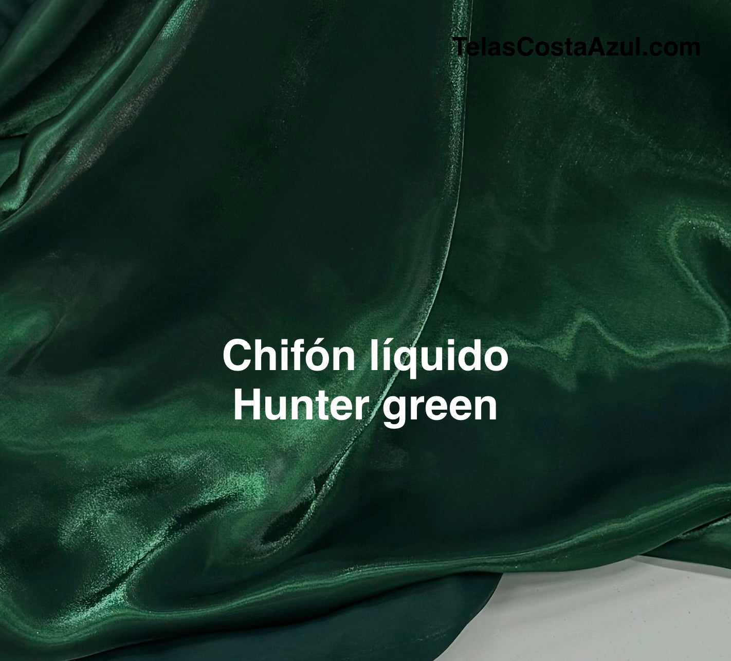 Chifón líquido Hunter green