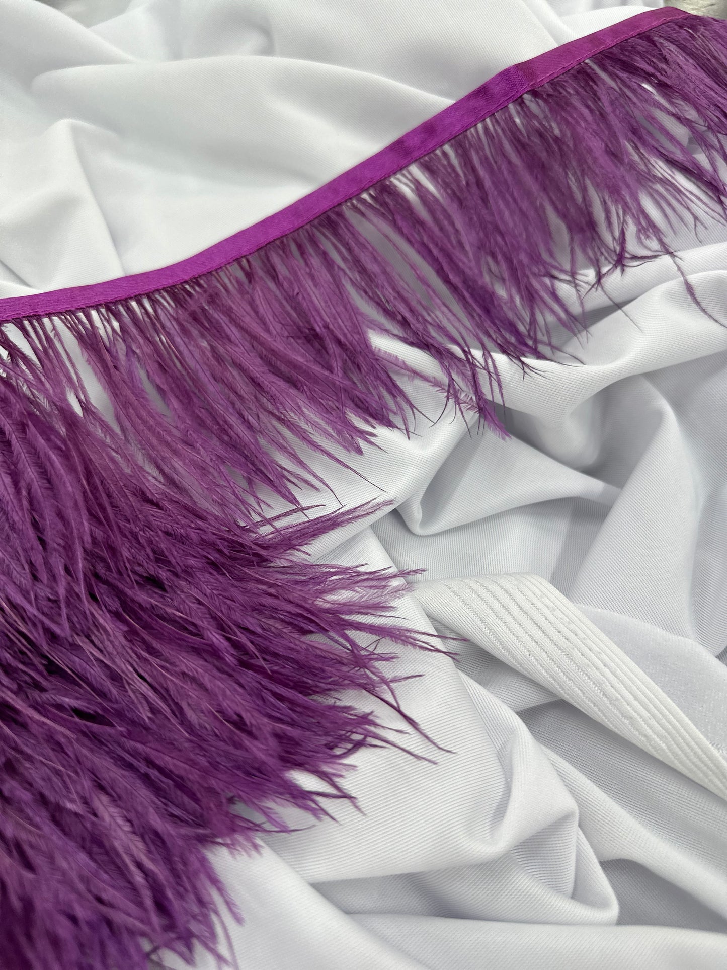 Plumas de avestruz 10cm largo