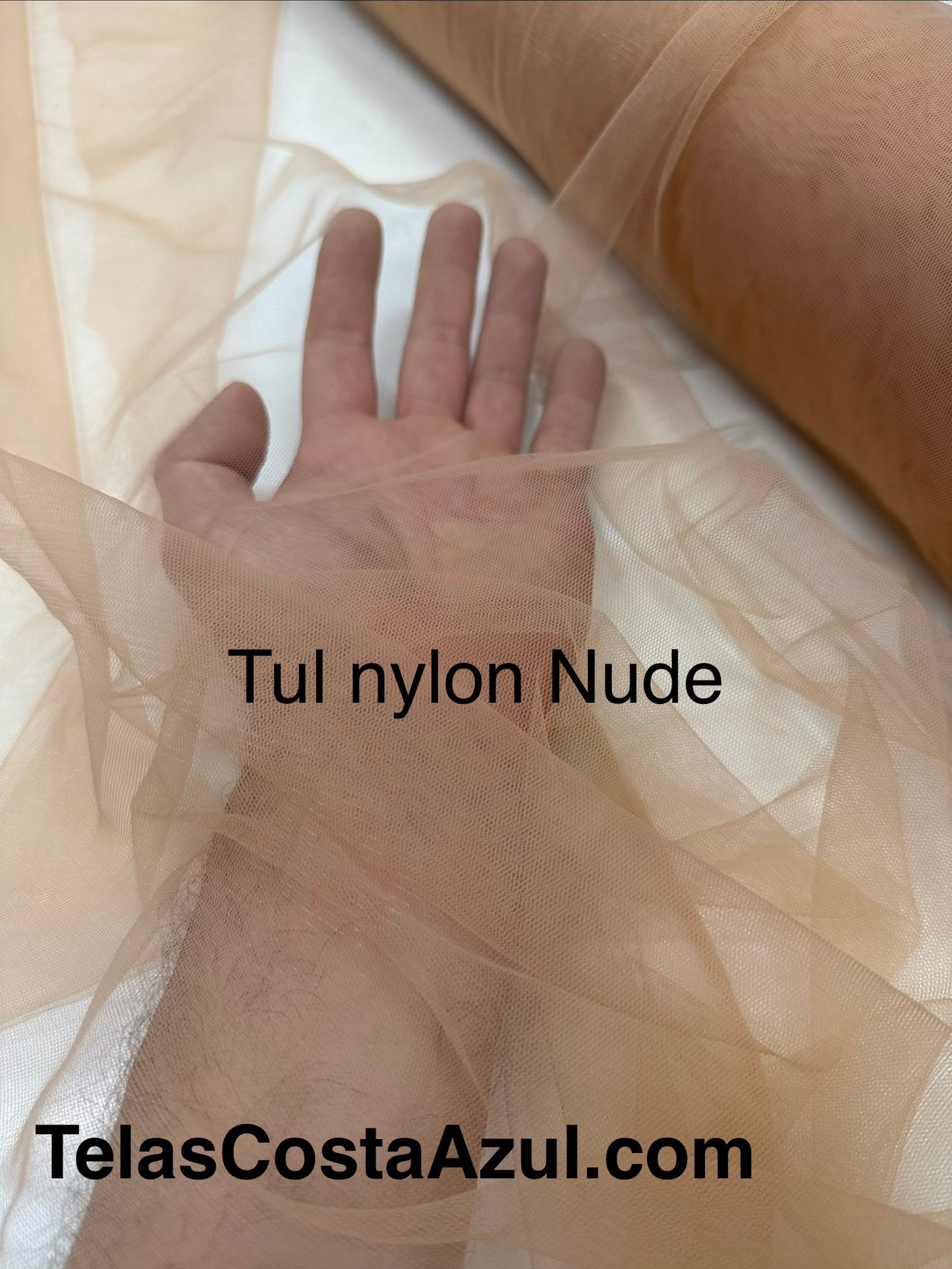 Tul nylon Nude