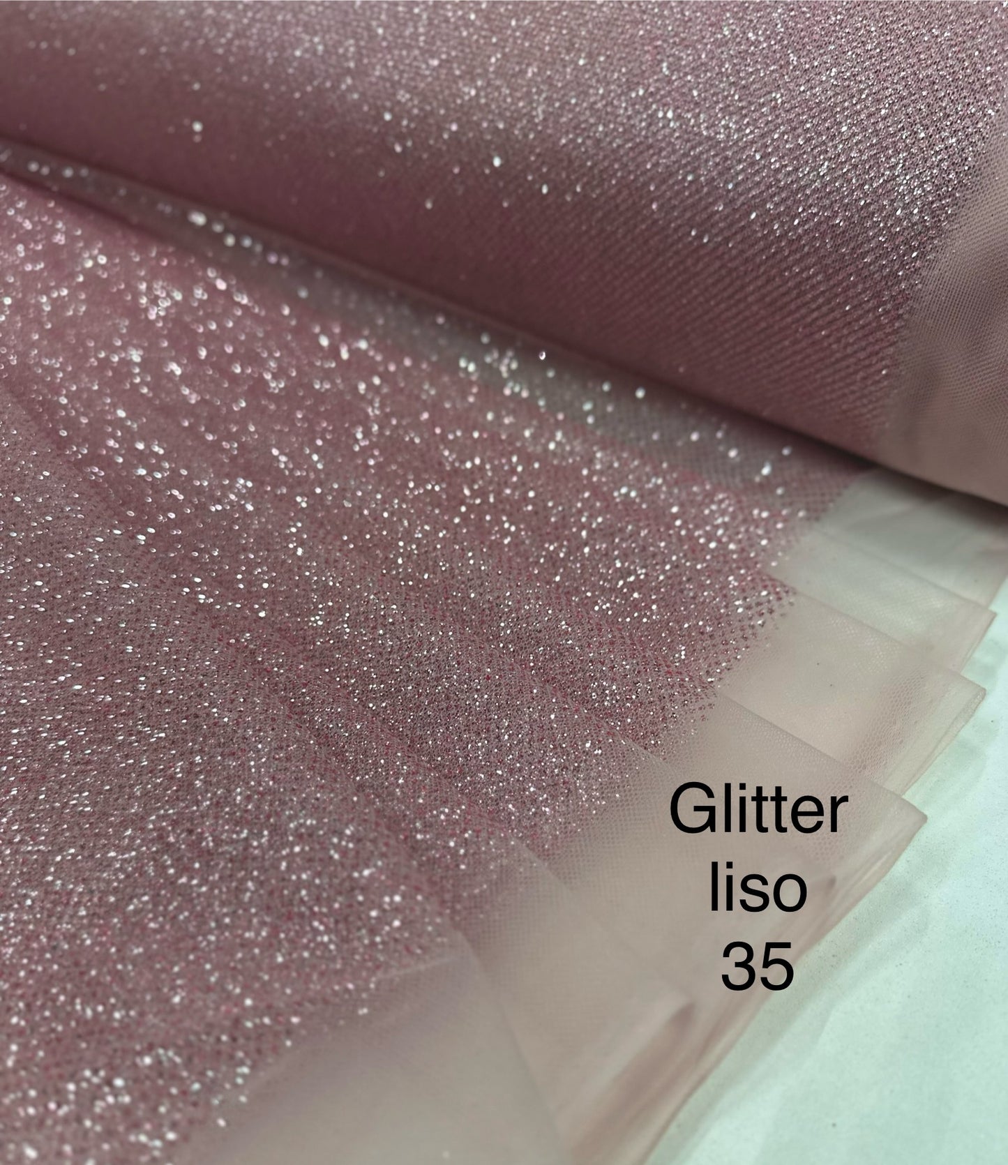 Tul Glitter liso 35