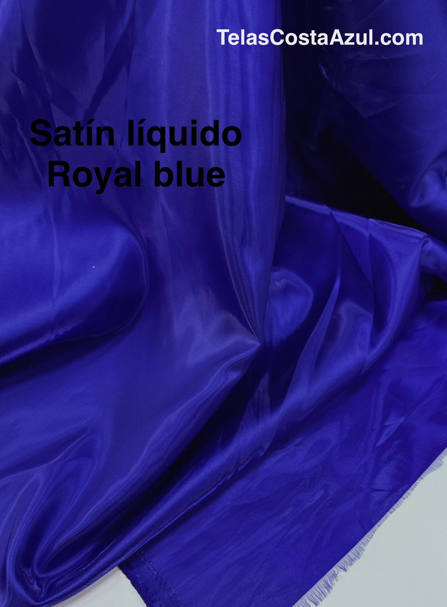 Satín líquido Royal blue