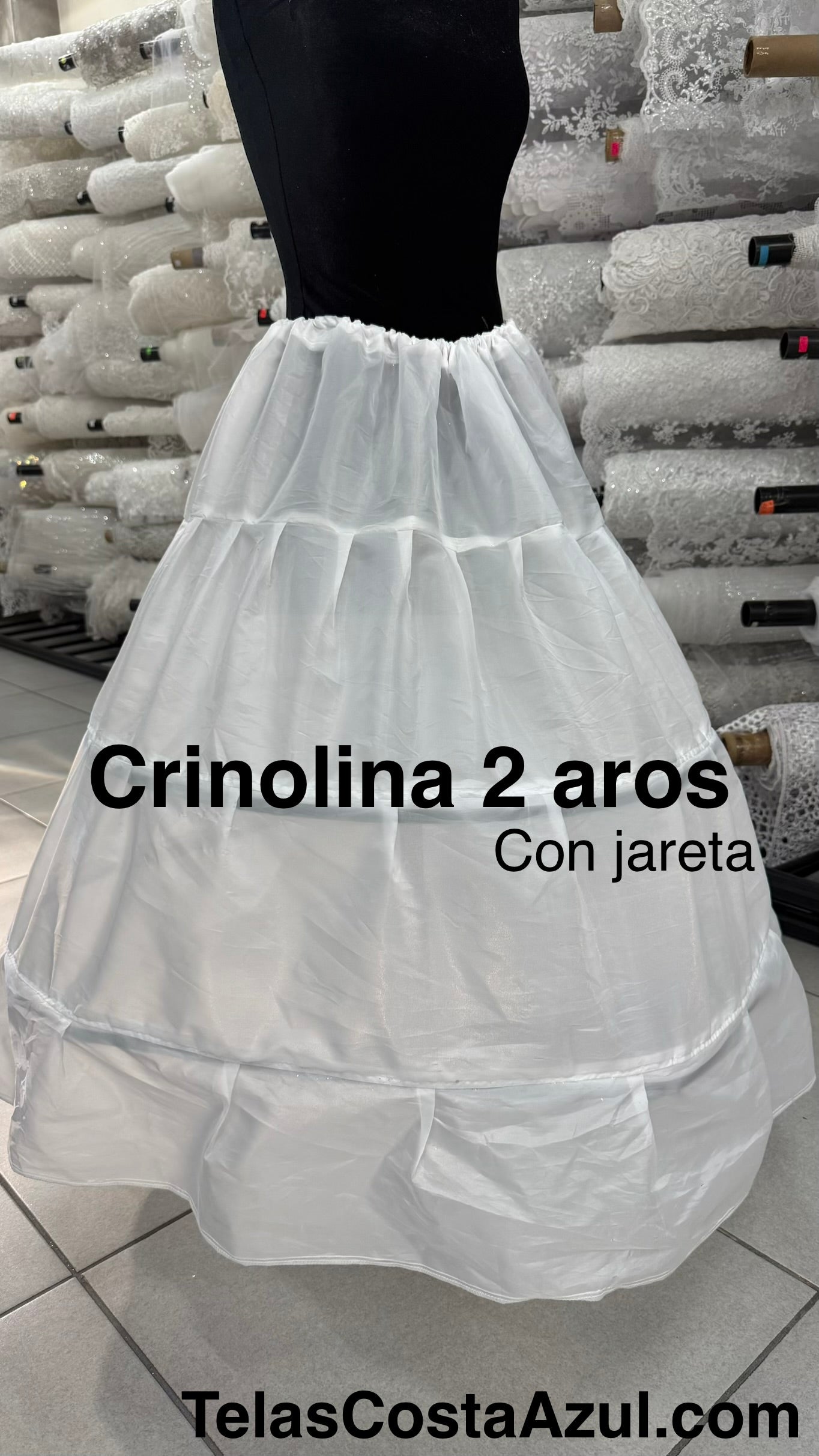Crinolina 2 aros con jareta