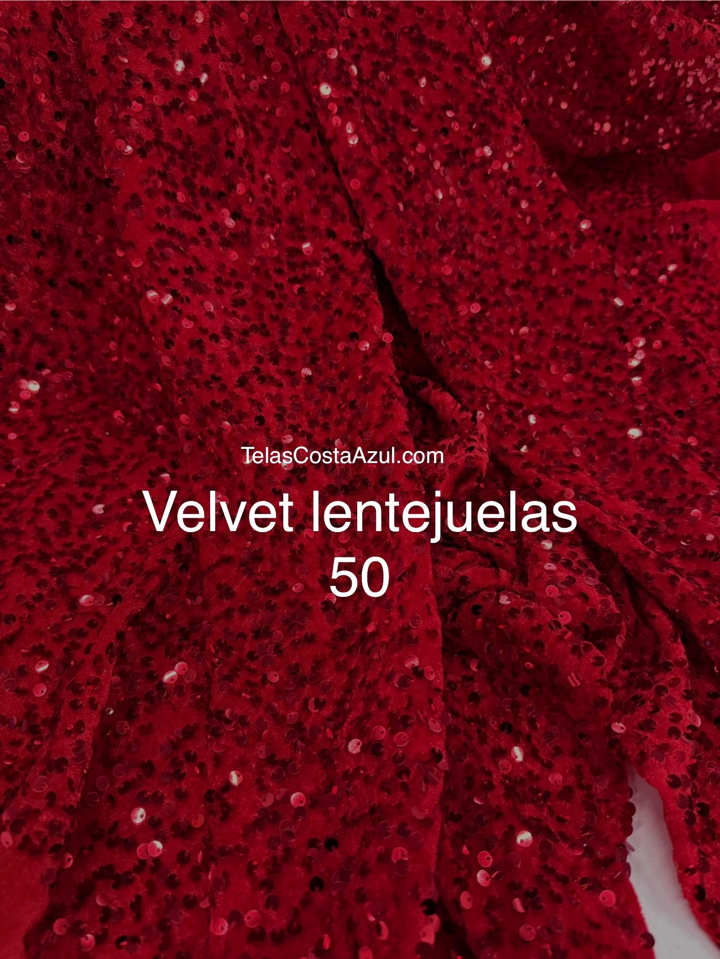 Velvet con lentejuelas 50