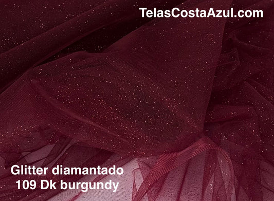 Glitter diamantado 109 Dark burgundy