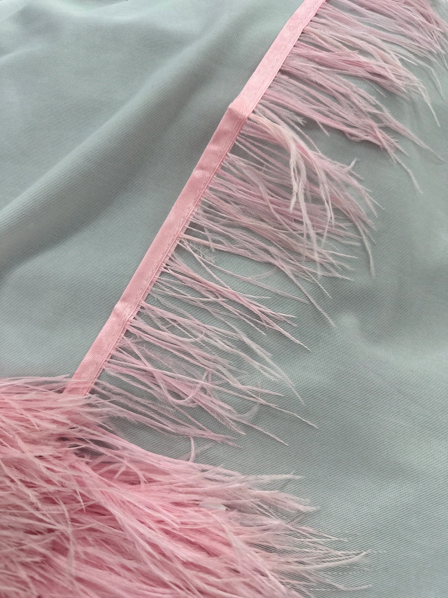 Plumas de avestruz 10cm largo