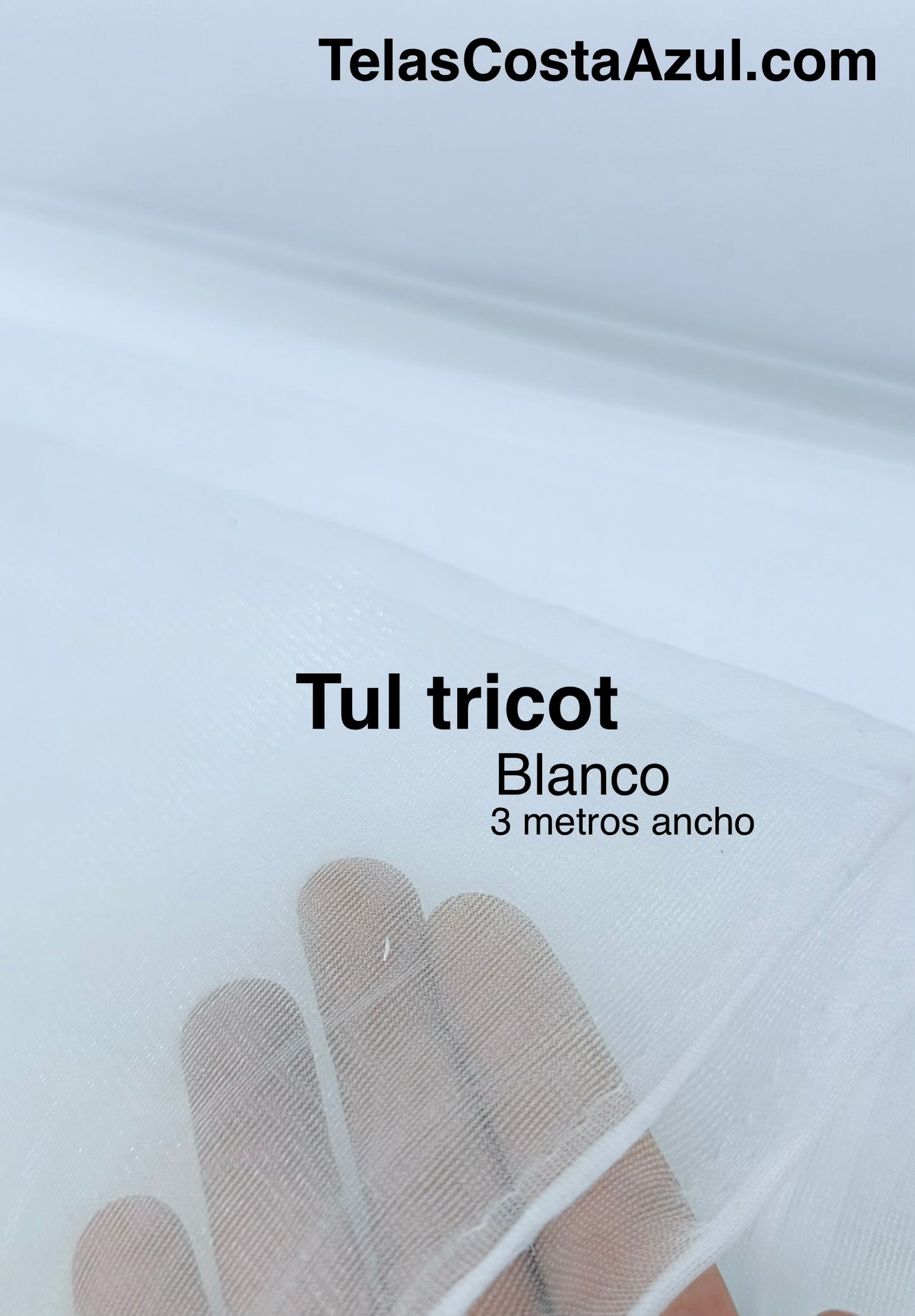 Tul tricot Blanco