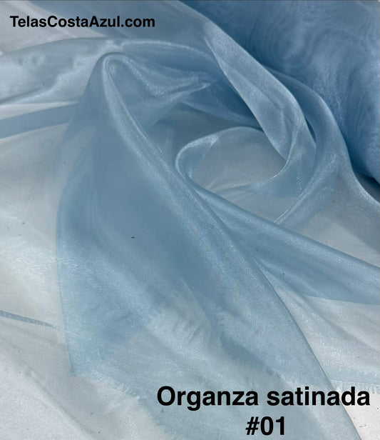 Organza satinada #01 Plúmbago