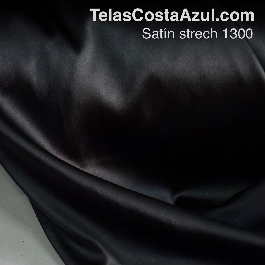 Satín strech 1300 Negro
