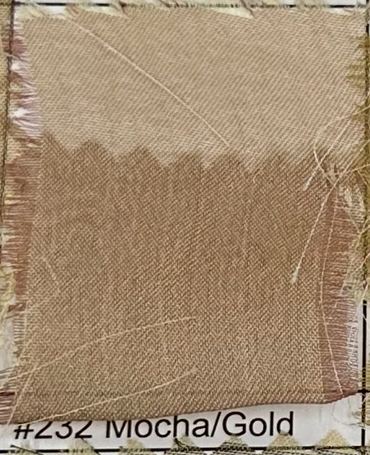 Chifón tornasol 232 Mocha/gold