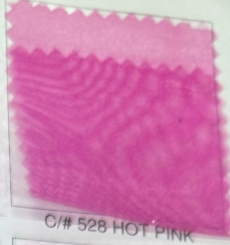 Organza satinada #528 Hot Pink