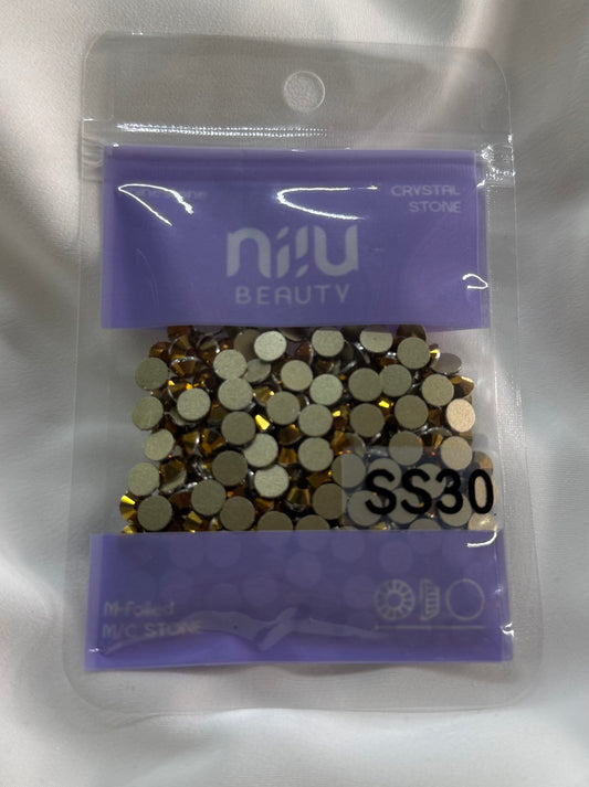 Bolsa Cristales SS30 Dorado