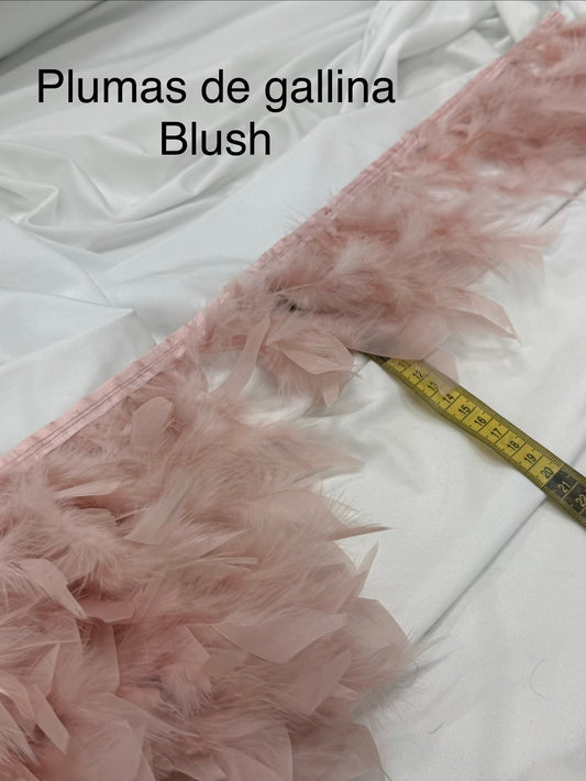 Plumas de gallina Blush