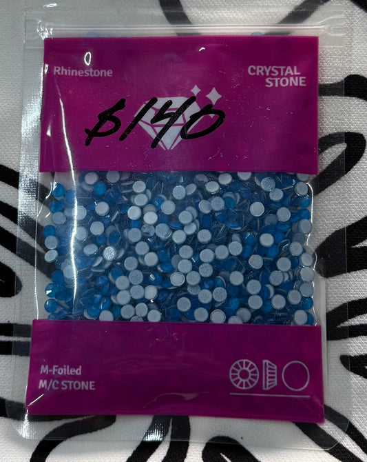 Bolsa Cristales SS16 Aqua
