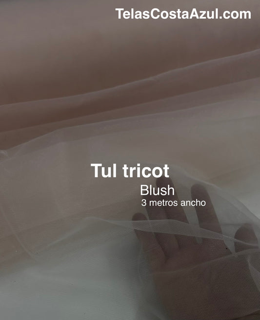 Tul tricot Blush