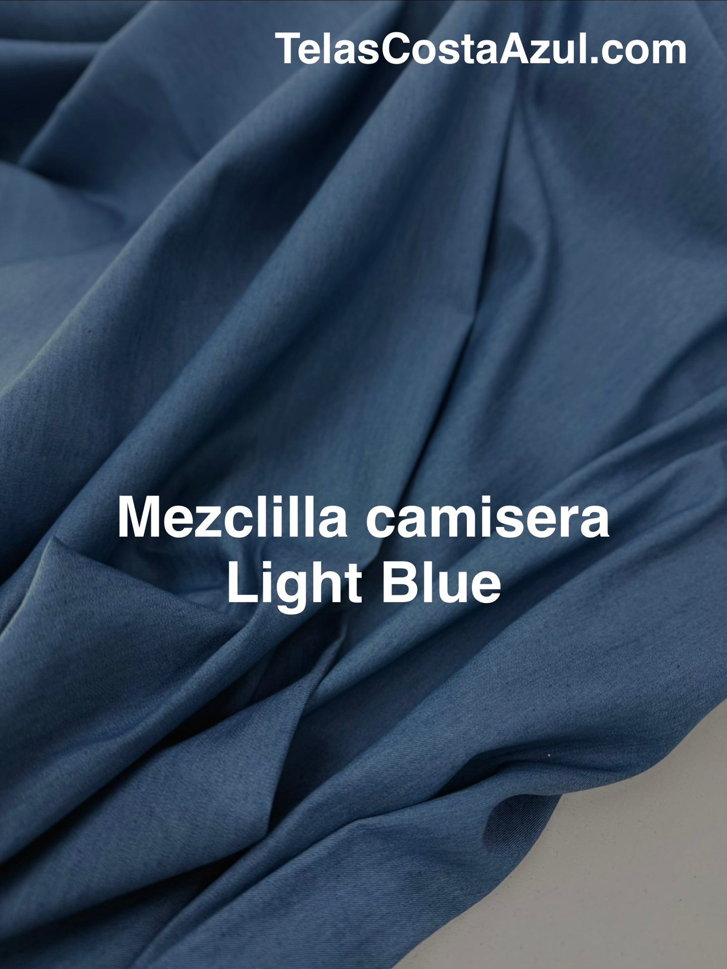 Mezclilla camisera Light Blue