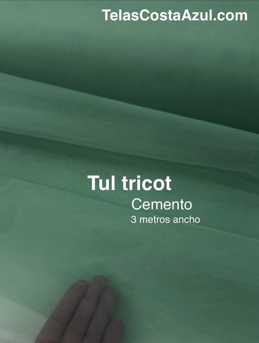 Tul tricot Cemento