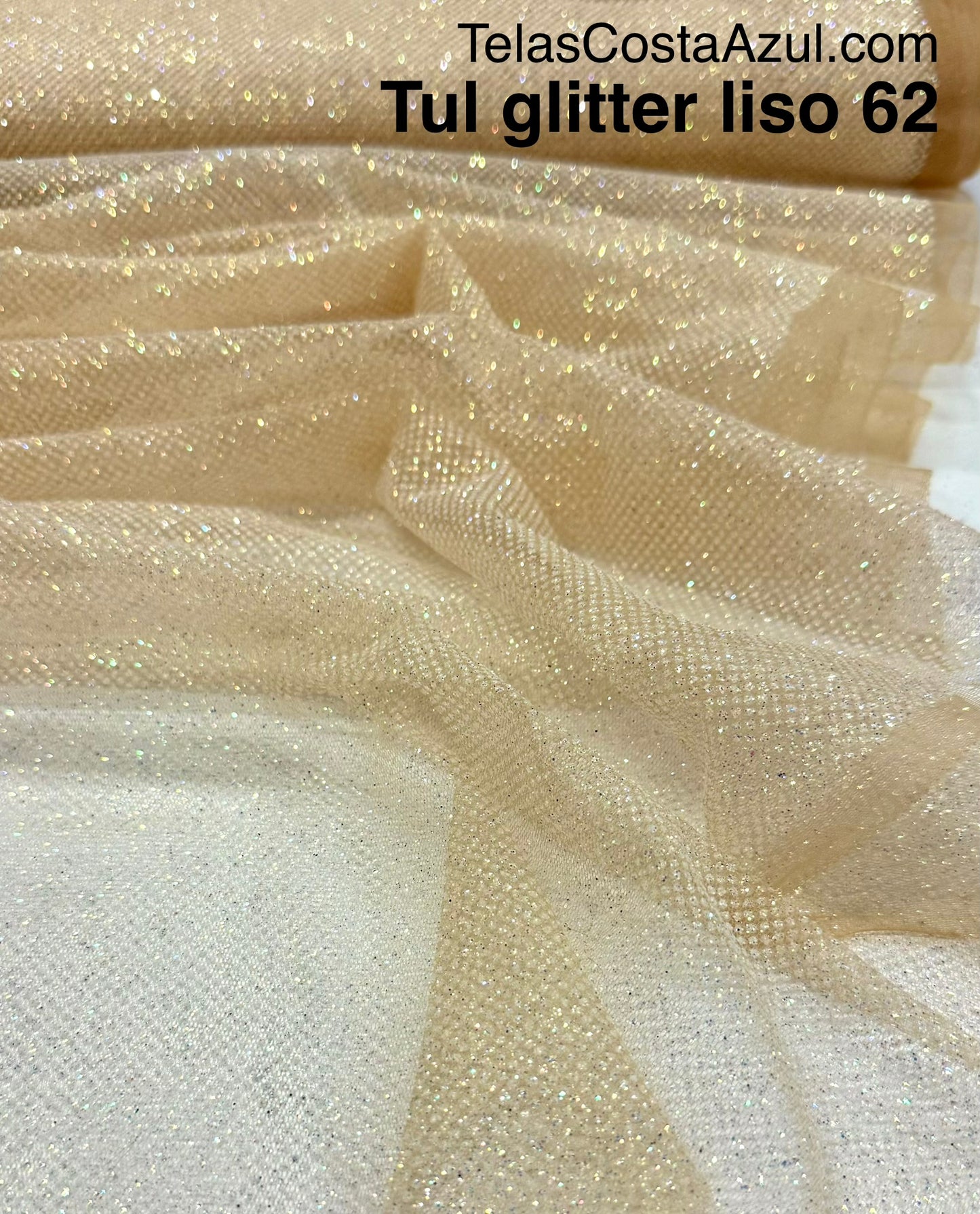 Tul Glitter liso 62