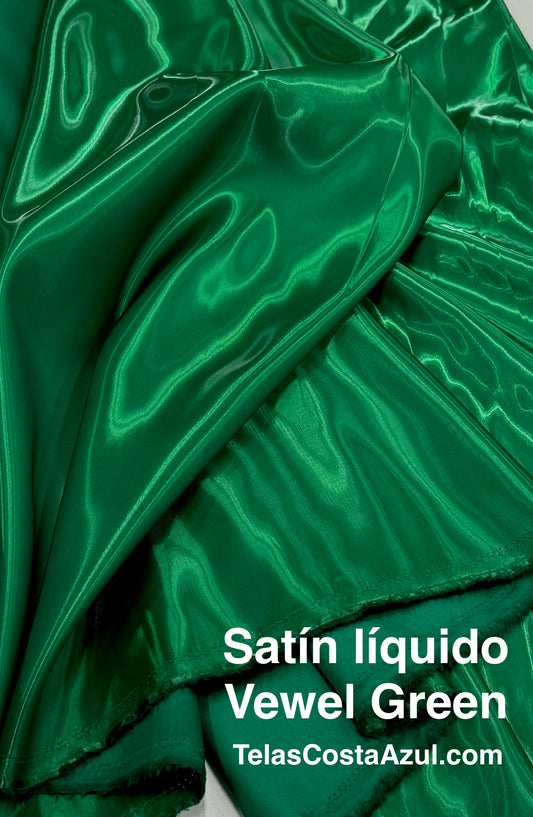 SATIN LIQUIDO VEWEL GREEN