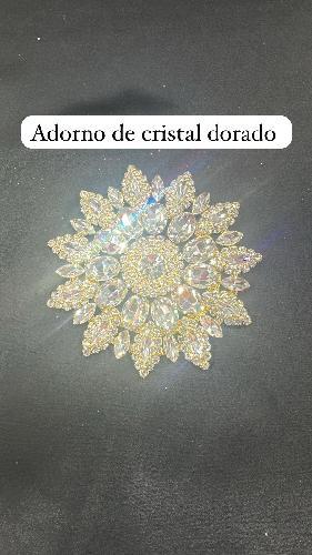ADORNO DE CRISTAL DORADO