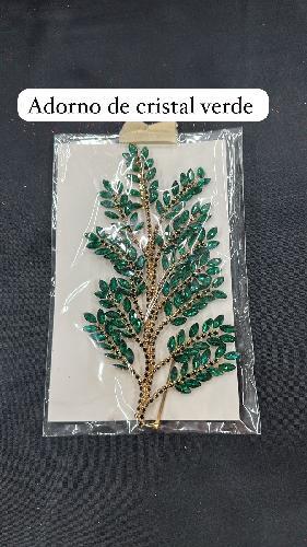 ADORNO DE CRISTAL VERDE ESM