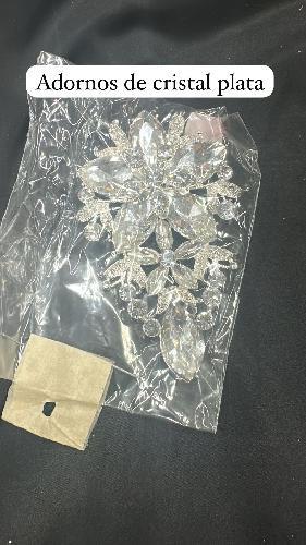 ADORNO DE CRISTAL PLATA
