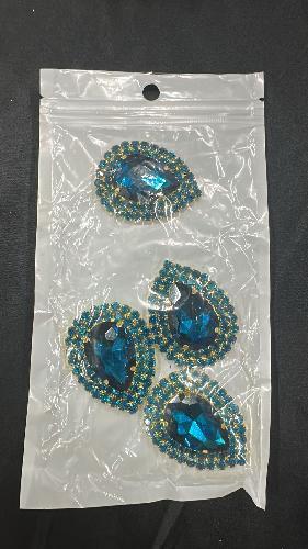 PIEDRA OVALADA AZUL PETROLEO