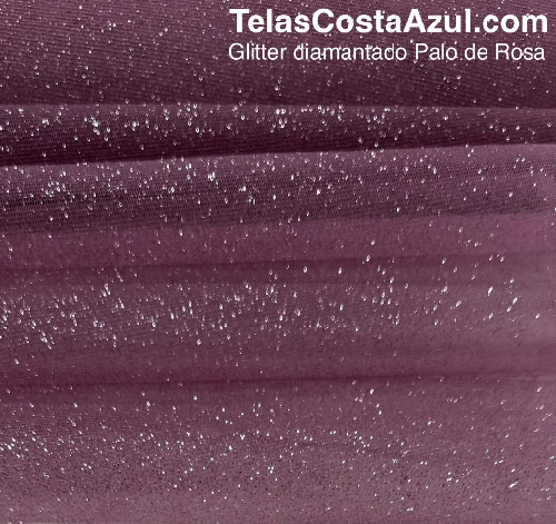 GLITTER DIAMANTADO PALO DE ROSA