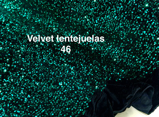 Velvet con lentejuelas 46