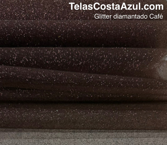 Glitter diamantado Café