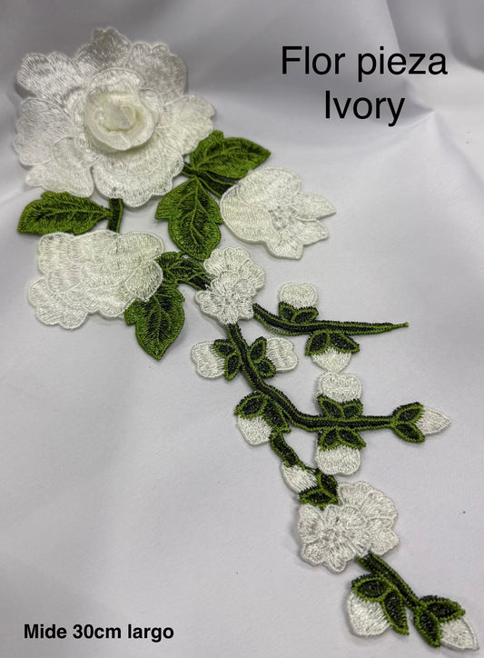 Pieza flor Ivory