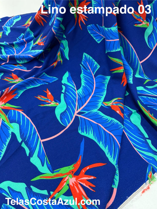 Lino estampado 03