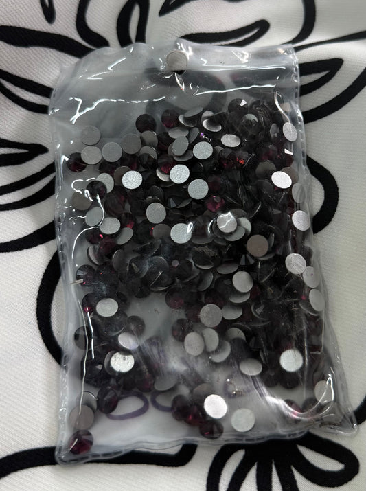 Bolsa Cristales SS30 Negro Magenta