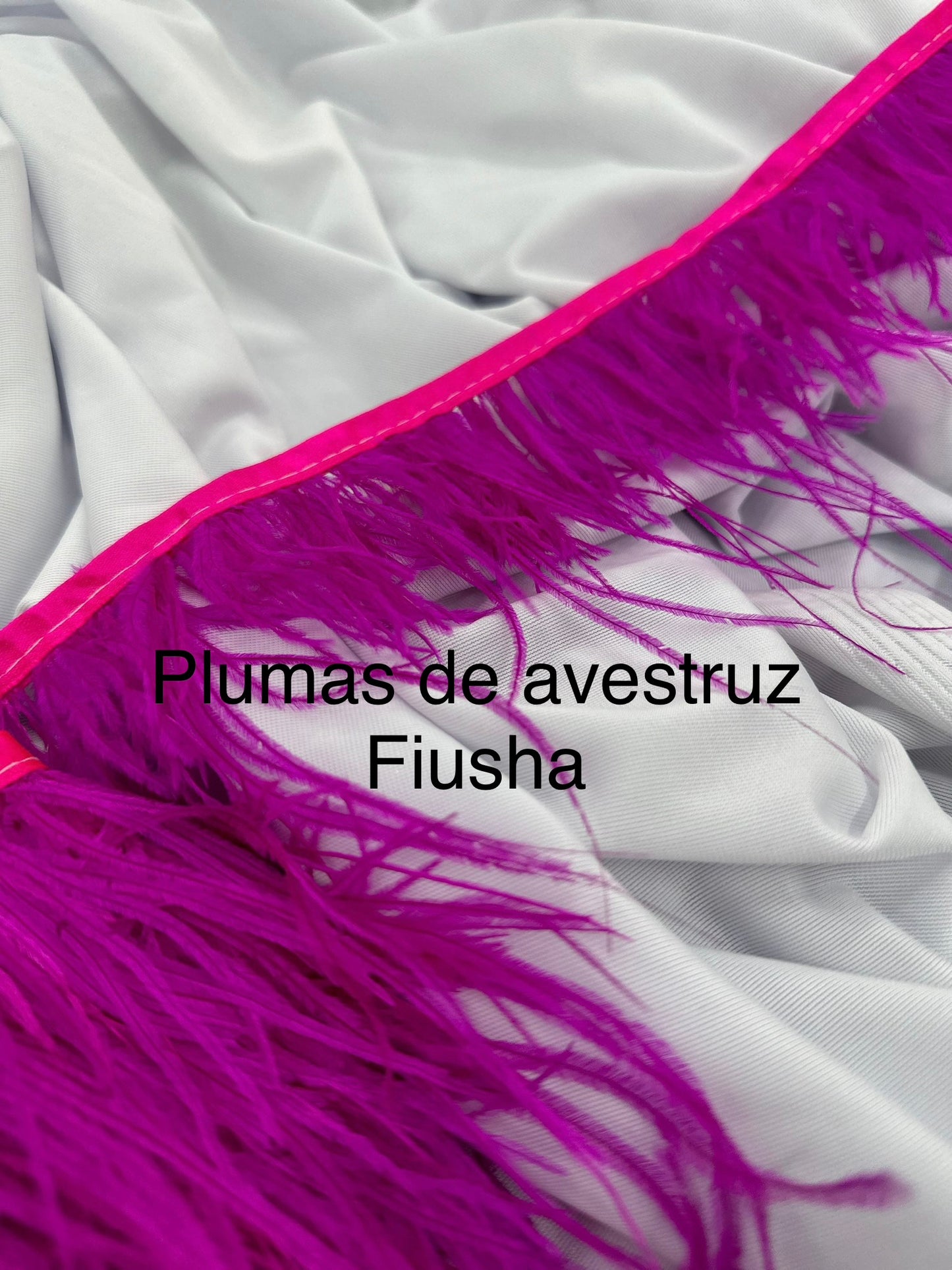 Plumas de avestruz 10cm largo Fiusha