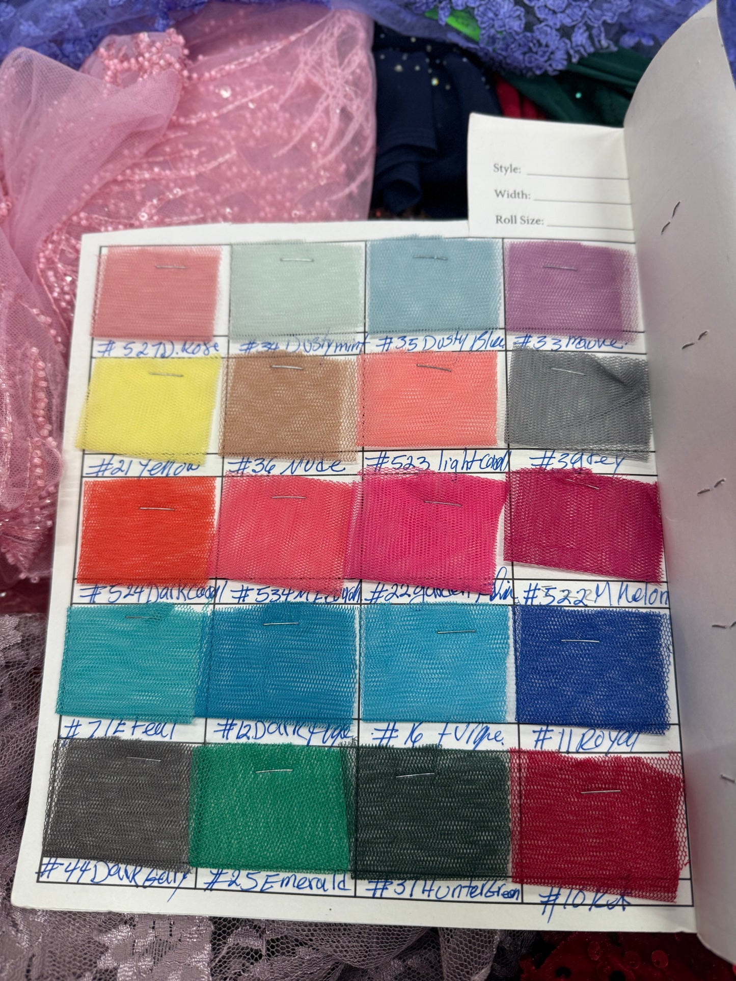 Catálogo de tul inglés