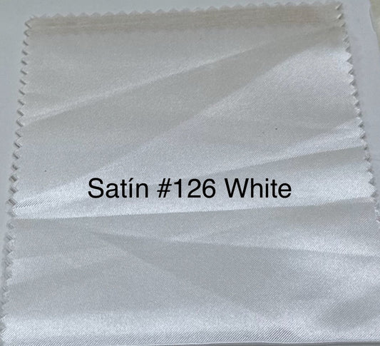 Satín regular #126 White